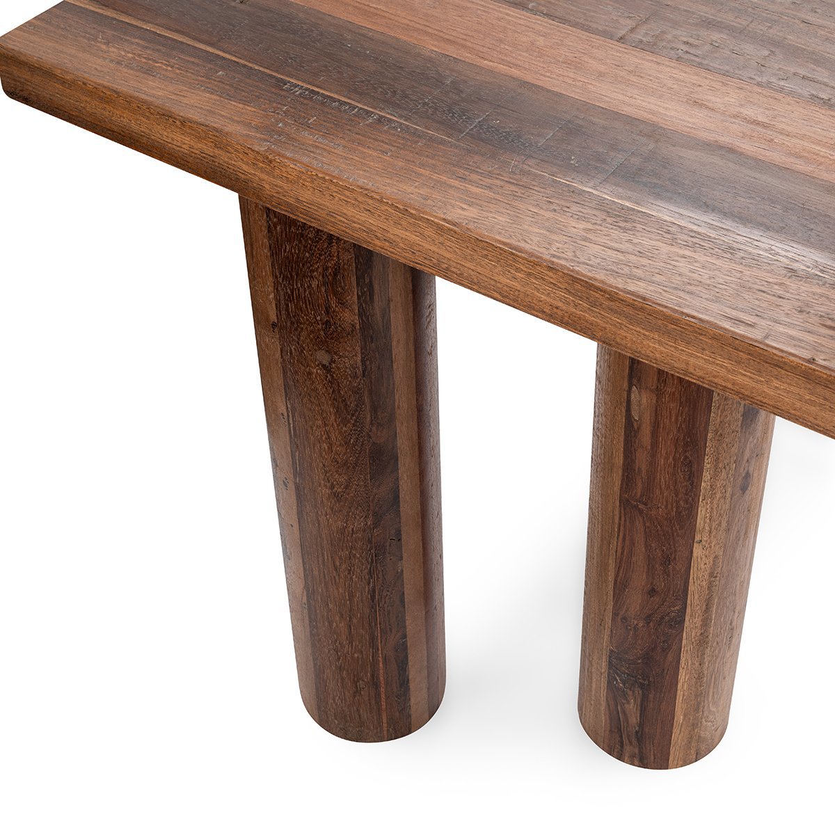 Alto Rectangle Console Table - Rustic Brown