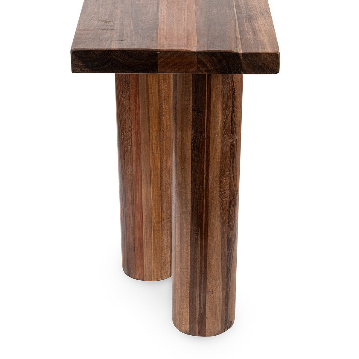 Alto Rectangle Console Table - Rustic Brown