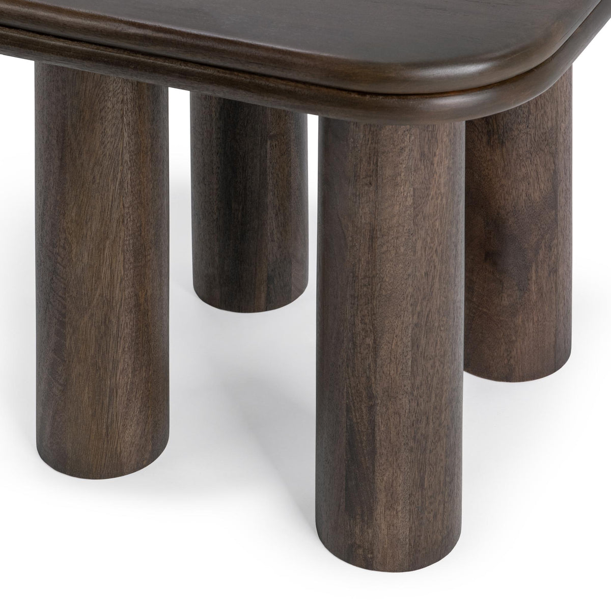 Miranda End Table - Cocoa Brown