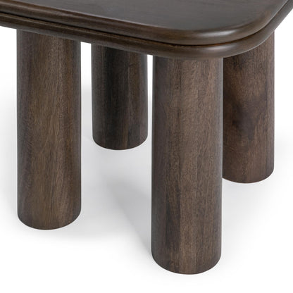 Miranda End Table - Cocoa Brown