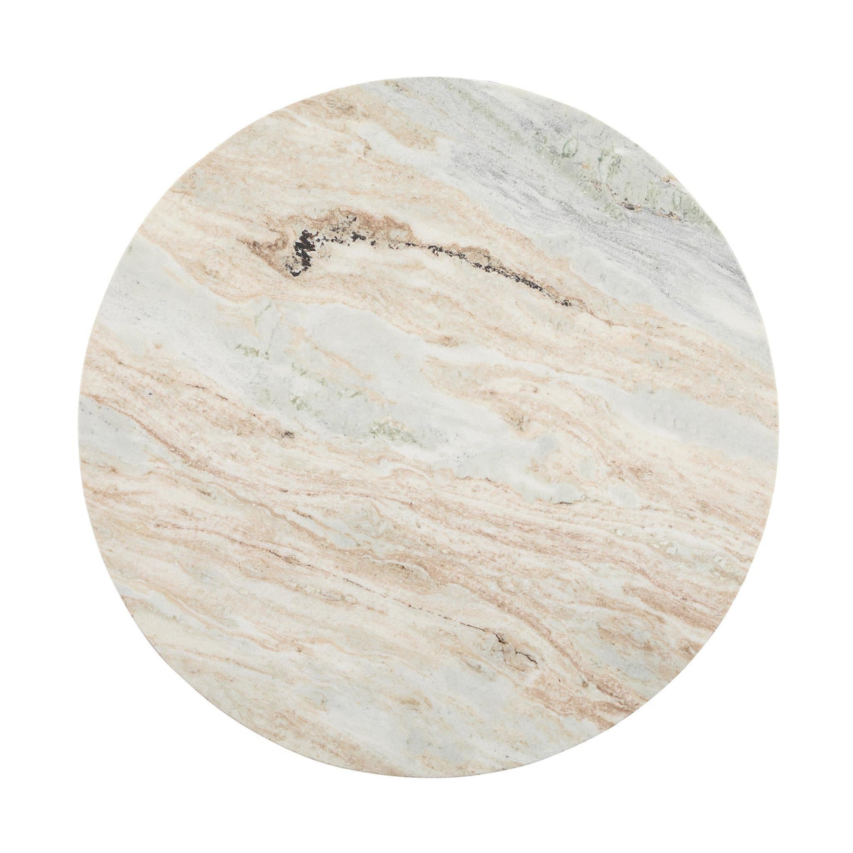 Amberly Marble Round Coffee Table - Rusty Gray