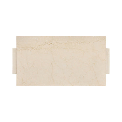 Rizza Marble Rectangle Coffee Table - Cream