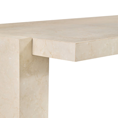 Rizza Marble Rectangle Coffee Table - Cream