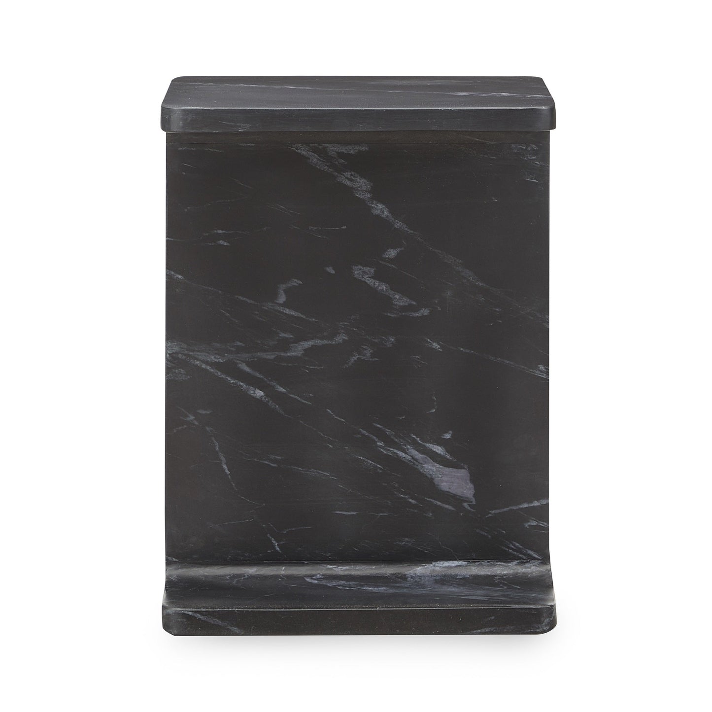 Delaney Marble Rectangle Accent Table - Onyx