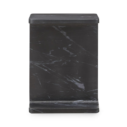 Delaney Marble Rectangle Accent Table - Onyx