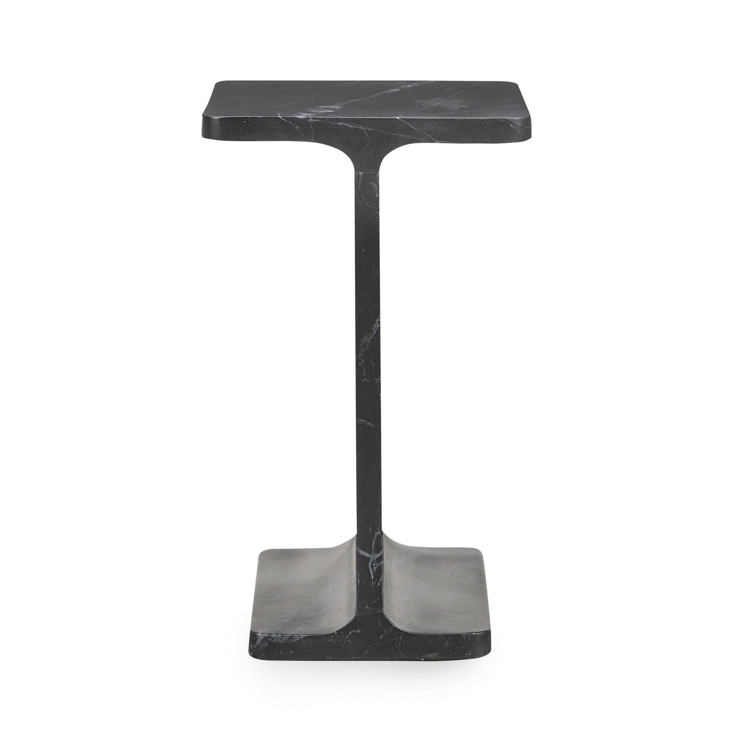 Delaney Marble Rectangle Accent Table - Onyx