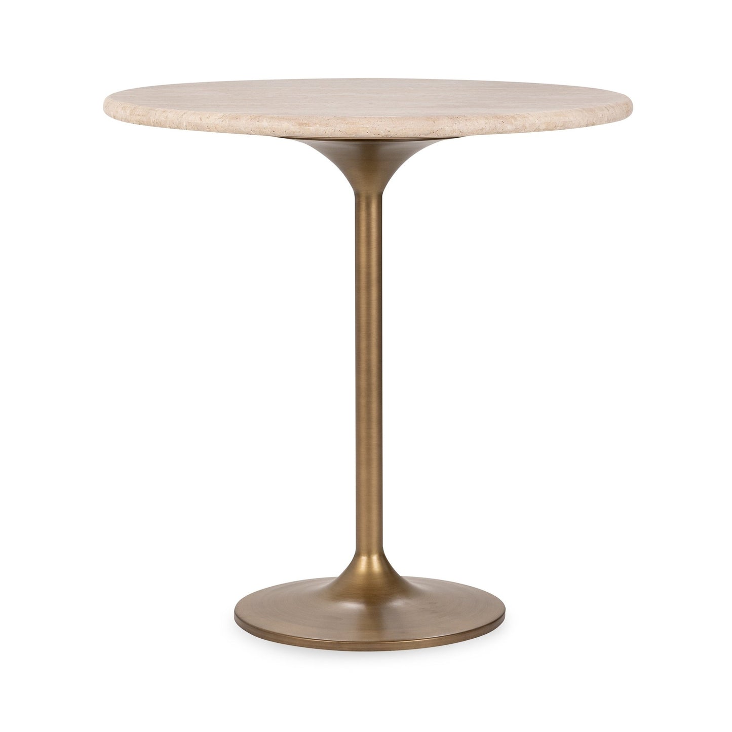 Malani Travertine Gathering Table - Tan