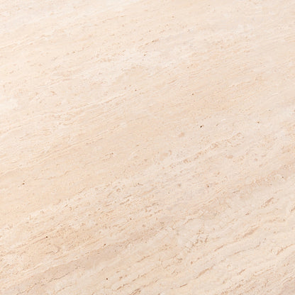 Malani Travertine Gathering Table - Tan