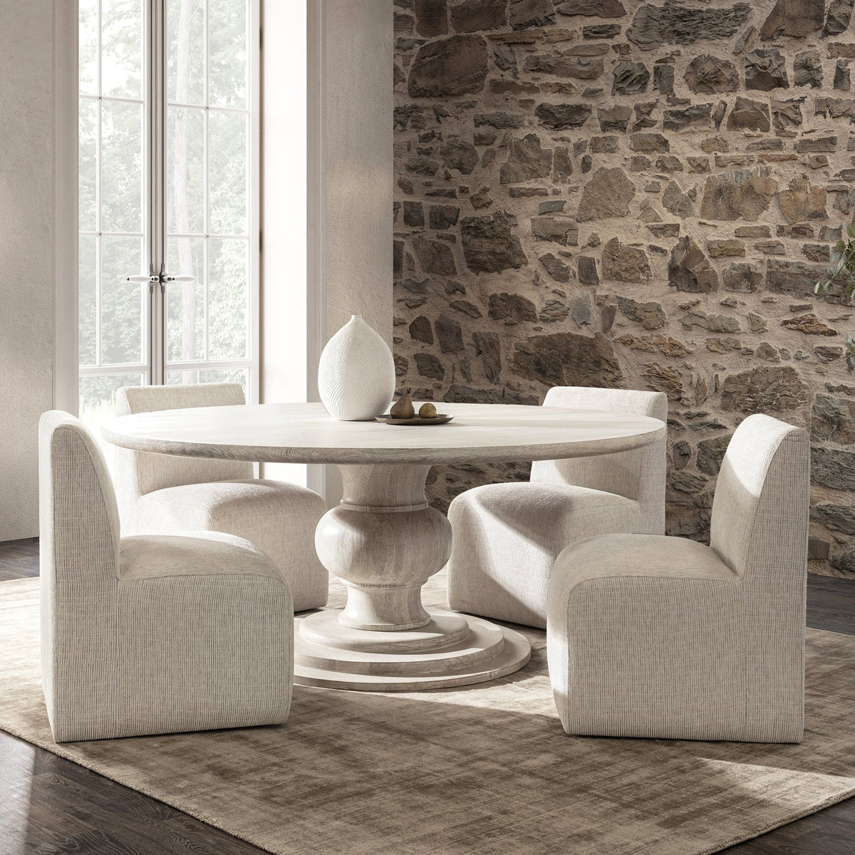Hera Dining Table - Creamwood