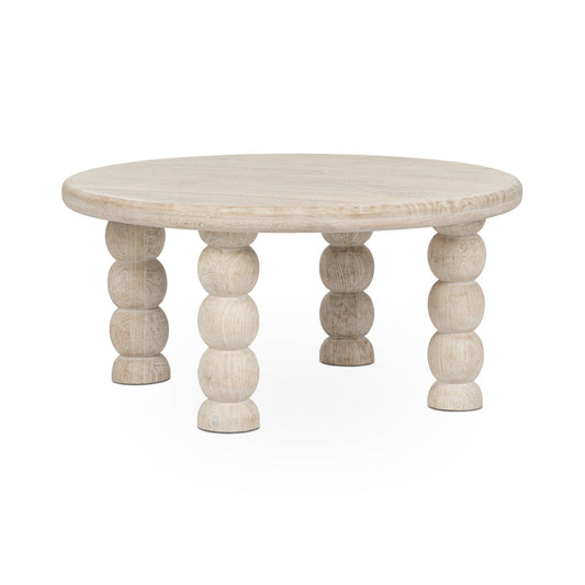 Adir Round Coffee Table - Cream
