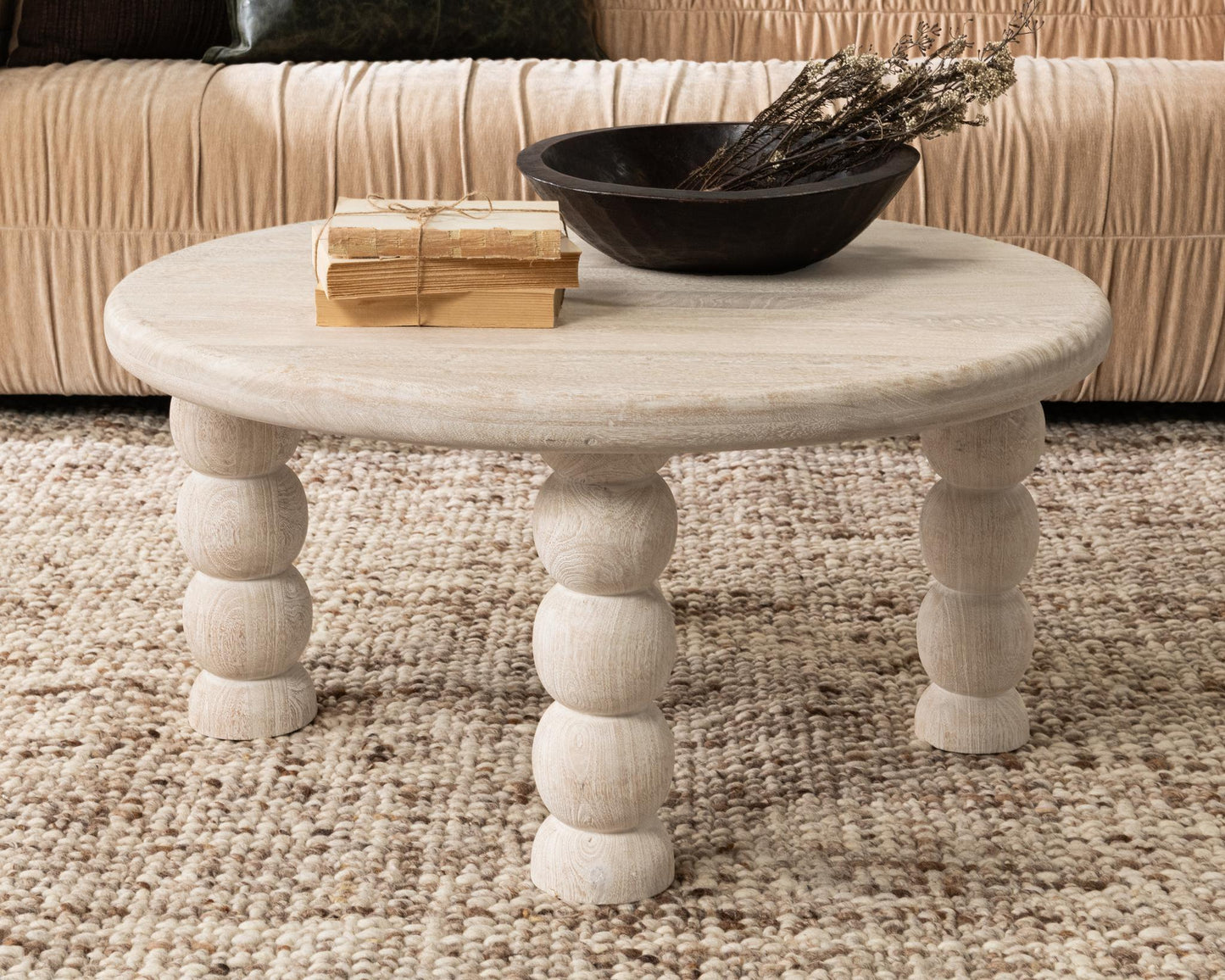 Adir Round Coffee Table - Cream