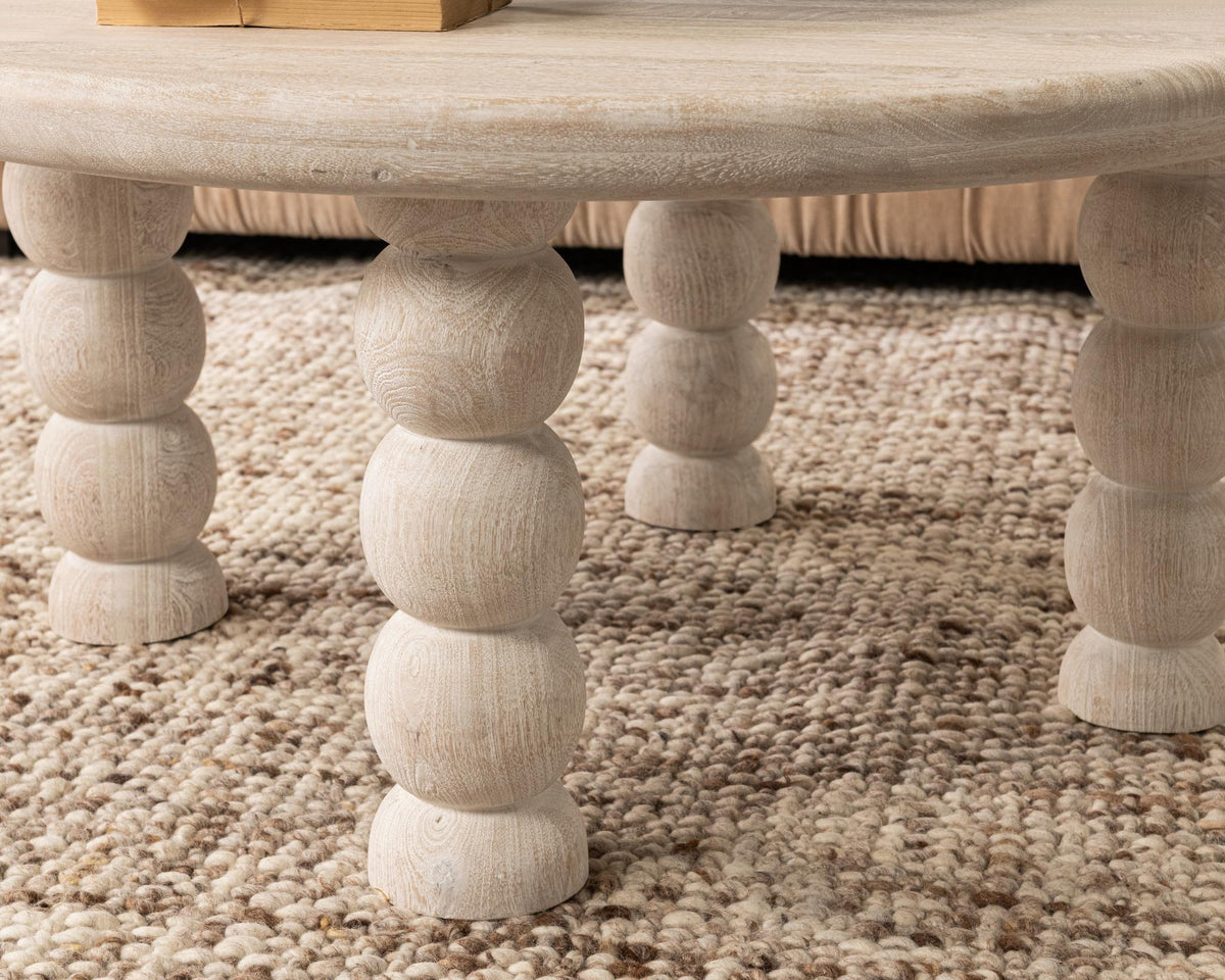 Adir Round Coffee Table - Cream