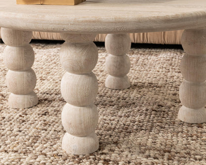 Adir Round Coffee Table - Cream