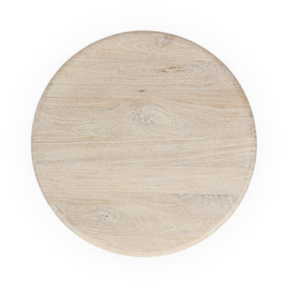 Adir Round End Table - Cream