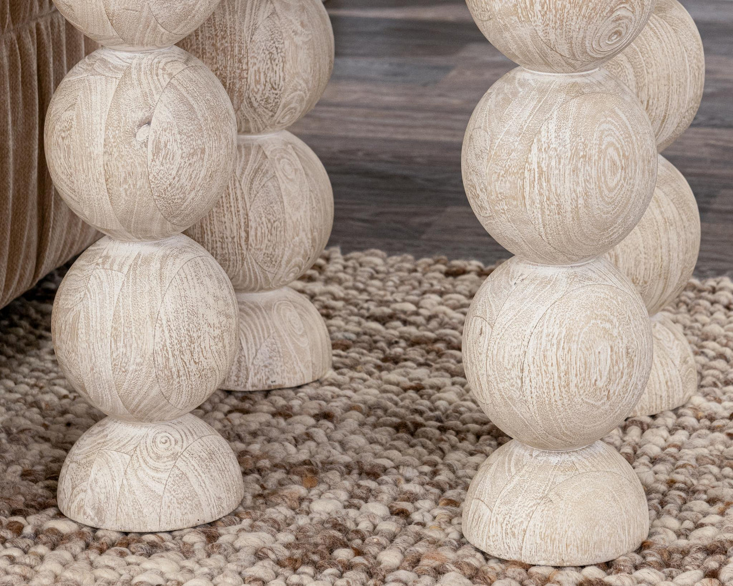 Adir Round End Table - Cream