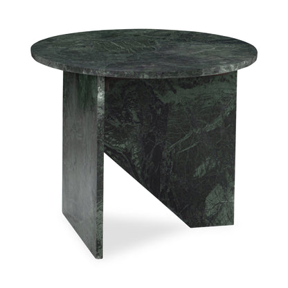 Briley Marble Round Accent Table Large - Emeral Green