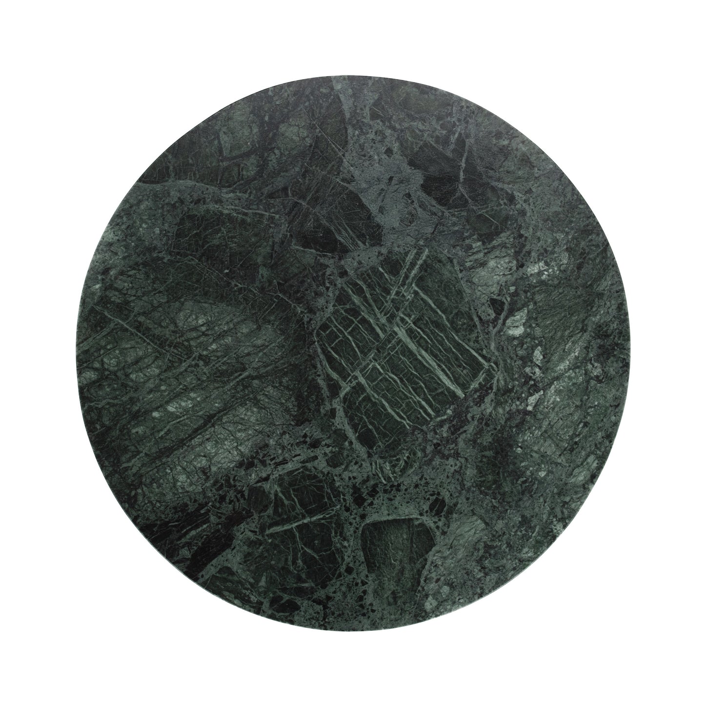 Briley Marble Round Accent Table Large - Emeral Green