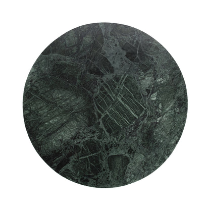 Briley Marble Round Accent Table Large - Emeral Green