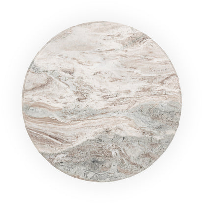 Nordens Marble Round Coffee Table - Rusty Gray