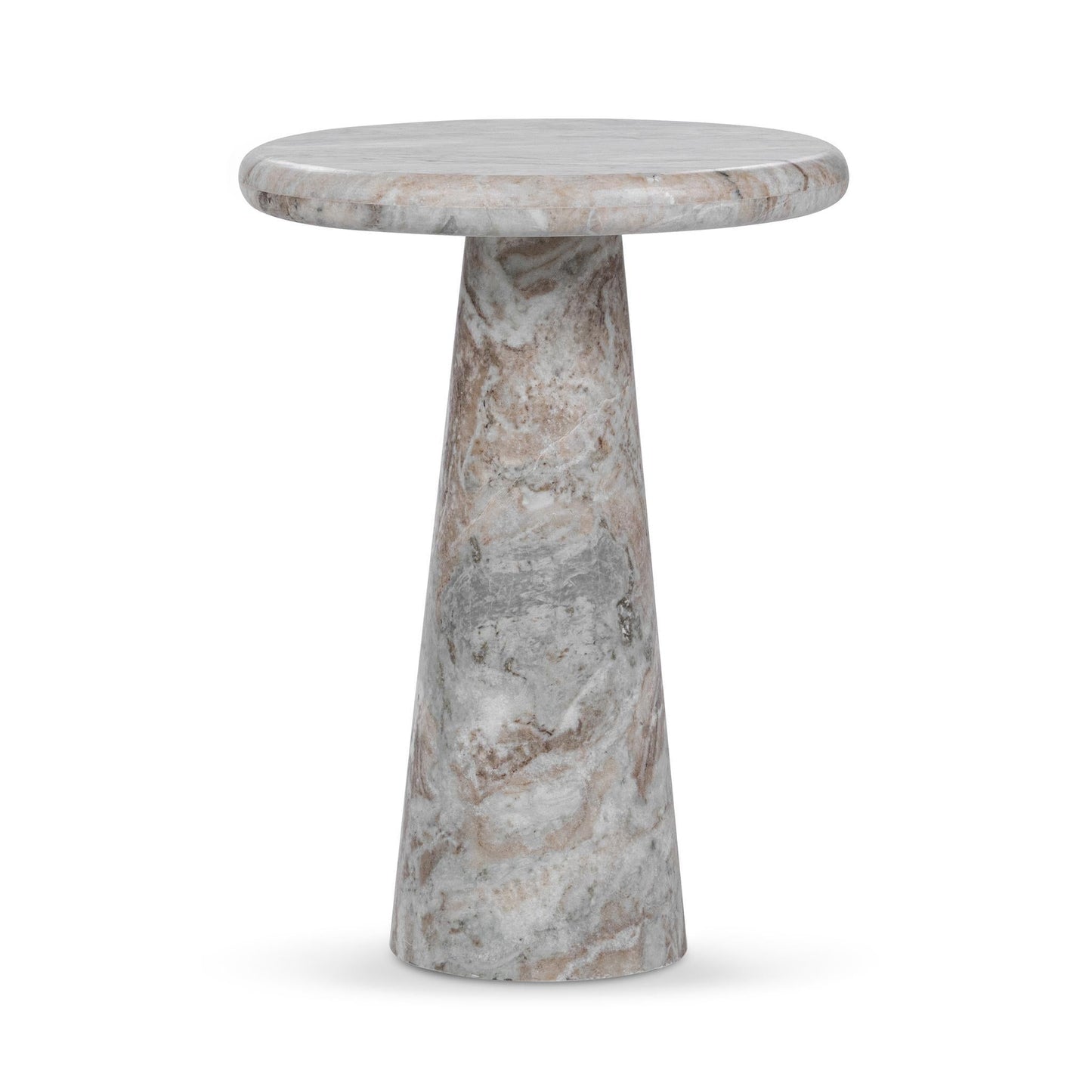 Huxley Marble Round Accent Table - 18"