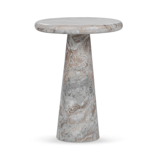 Huxley Marble Round Accent Table - 18"