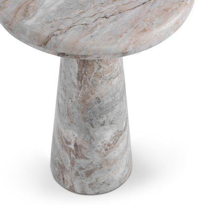 Huxley Marble Round Accent Table - 18"