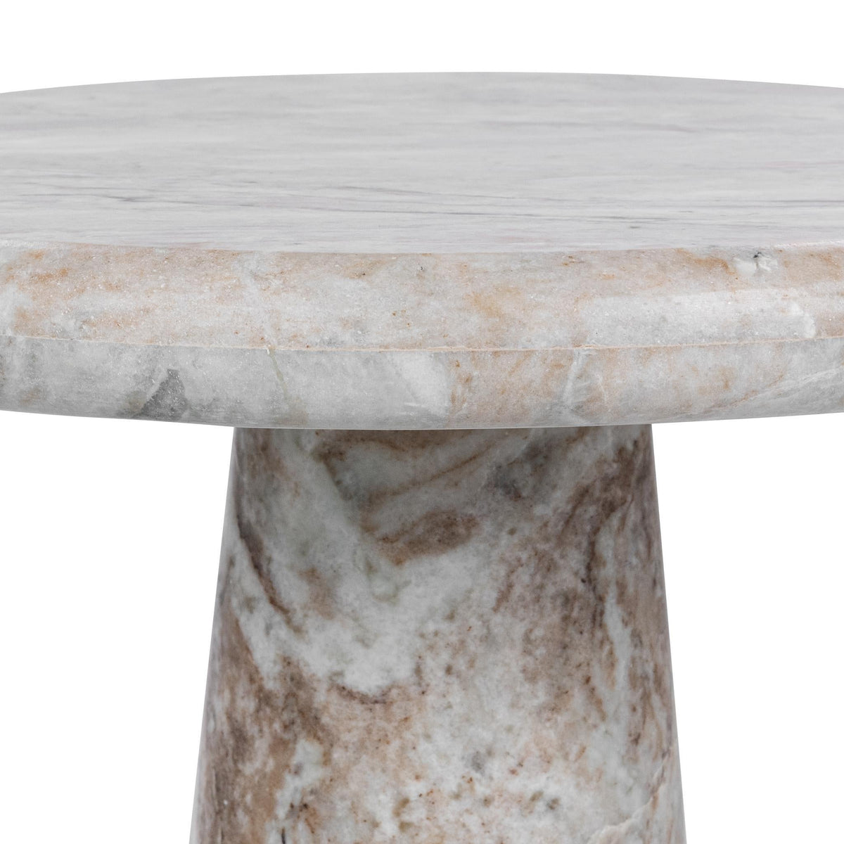Huxley Marble Round Accent Table - 18"
