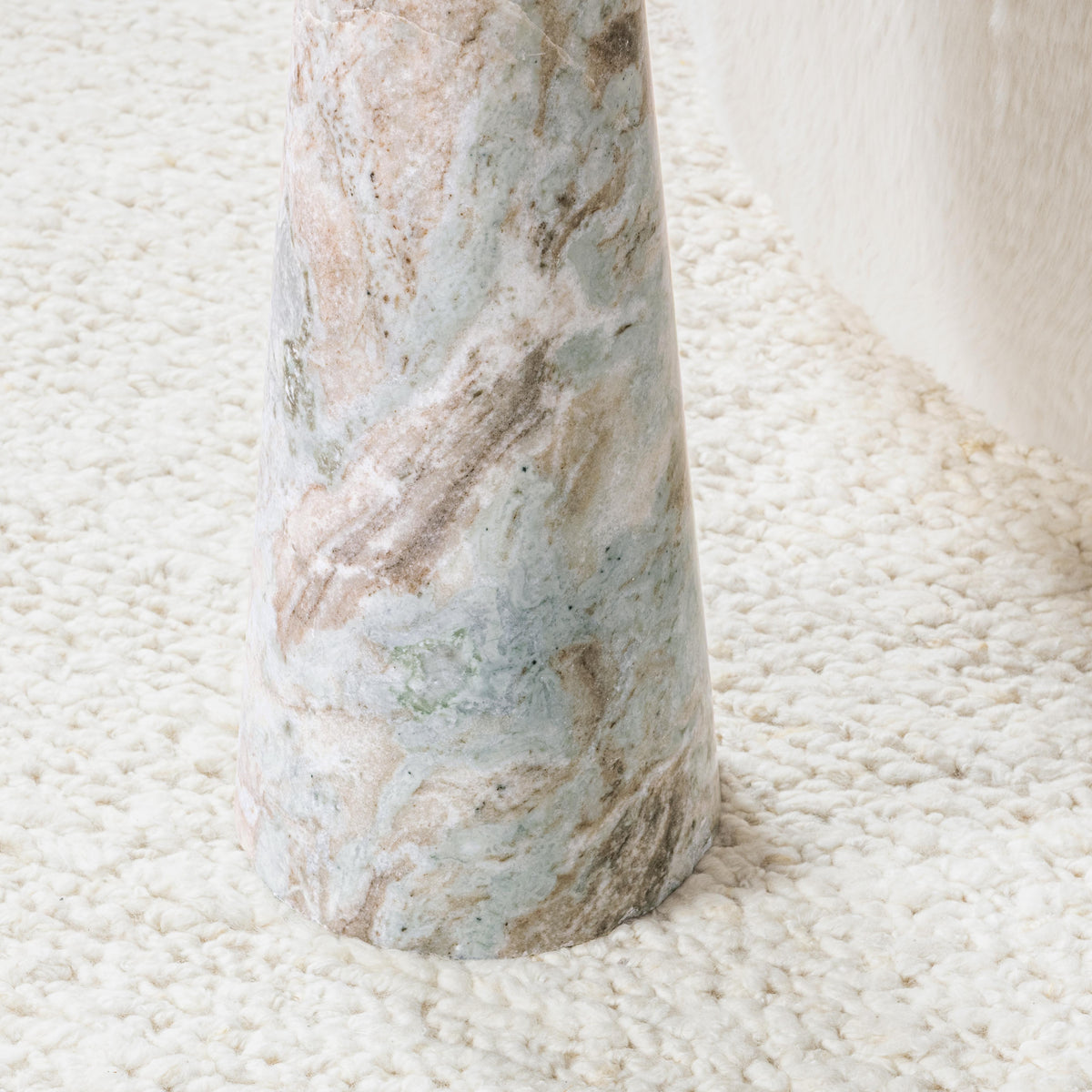 Huxley Marble Round Accent Table - 18"