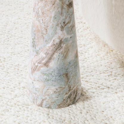 Huxley Marble Round Accent Table - 18"