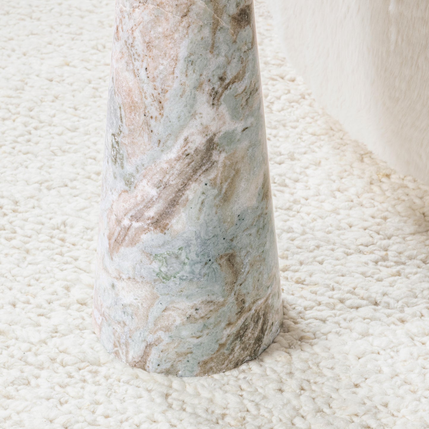 Huxley Marble Round Accent Table
