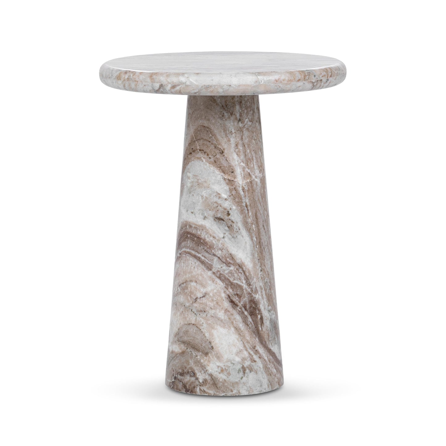 Huxley Marble Round Accent Table - 18"
