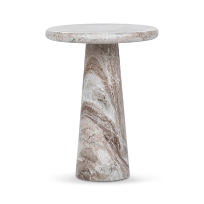 Huxley Marble Round Accent Table - 18"