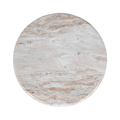 Huxley Marble Round Accent Table