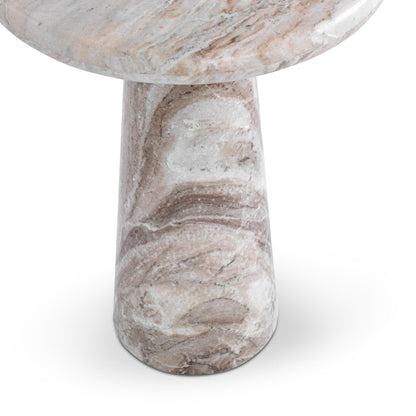 Huxley Marble Round Accent Table - 18"