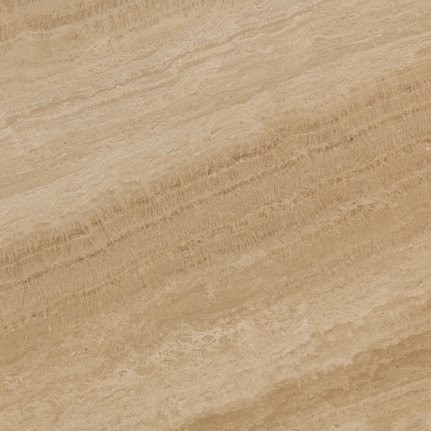 Idella Travertine Round End Table - Tan