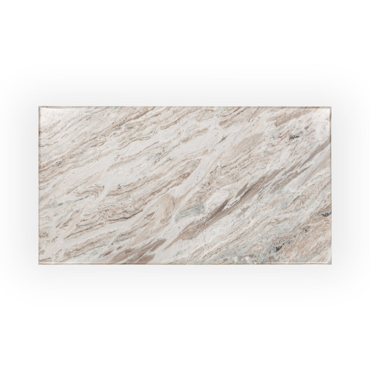 Bowman Marble Rectangular Coffee Table - Rusty Gray
