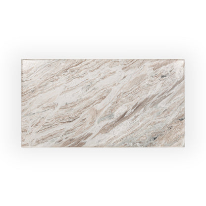 Bowman Marble Rectangular Coffee Table - Rusty Gray