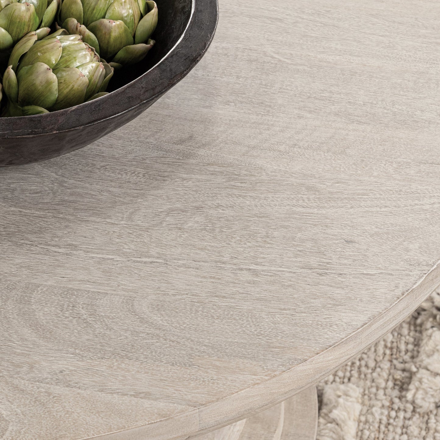 Hera  Round Coffee - Creamwood