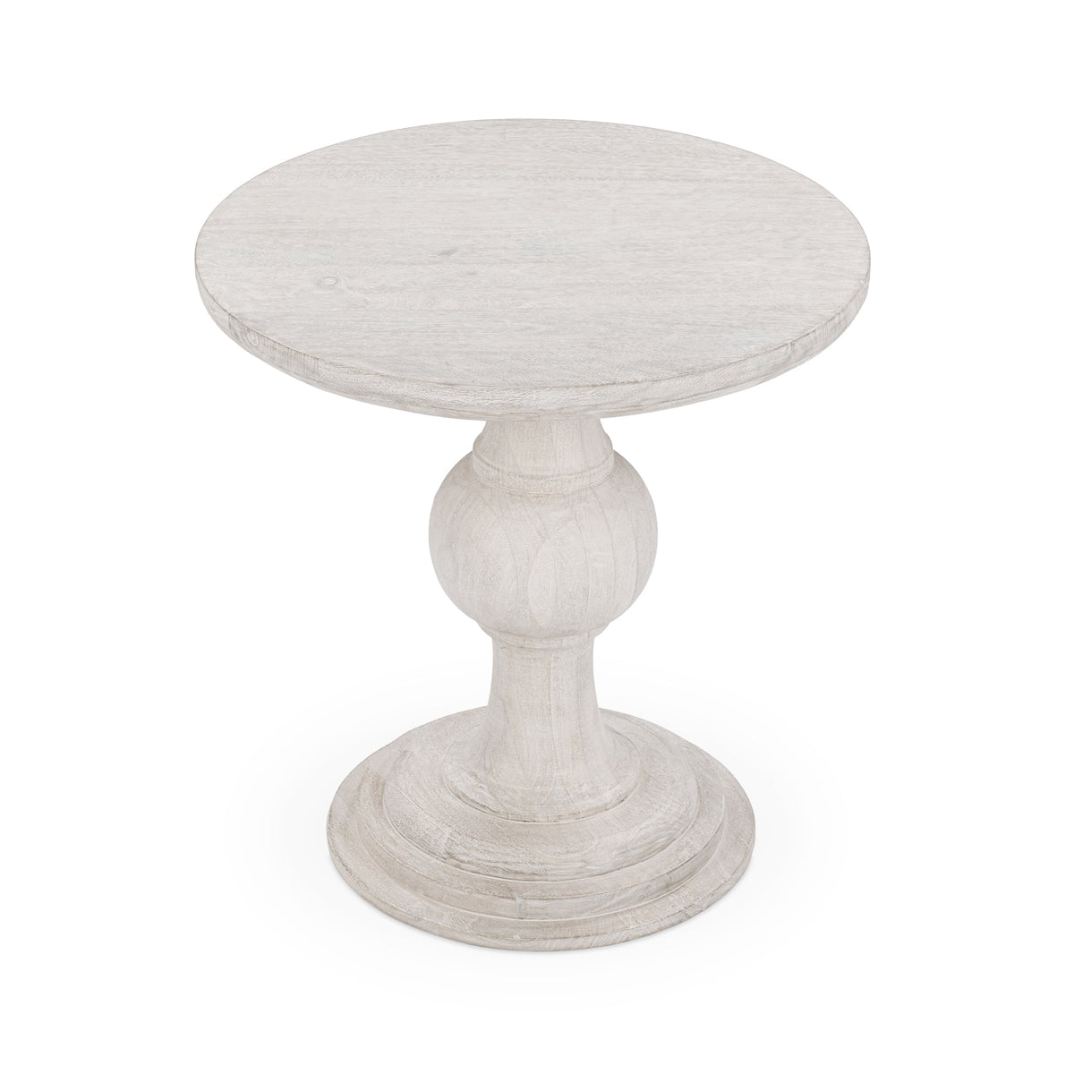 Hera Round End Table - Creamwood