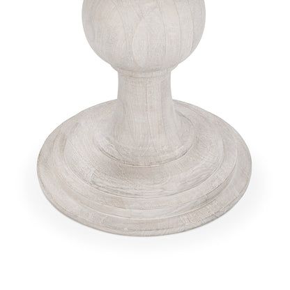 Hera Round End Table - Creamwood