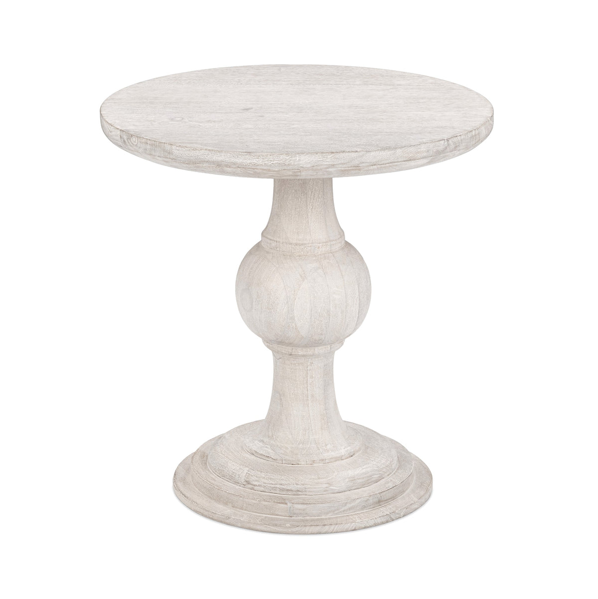 Hera Round End Table - Creamwood