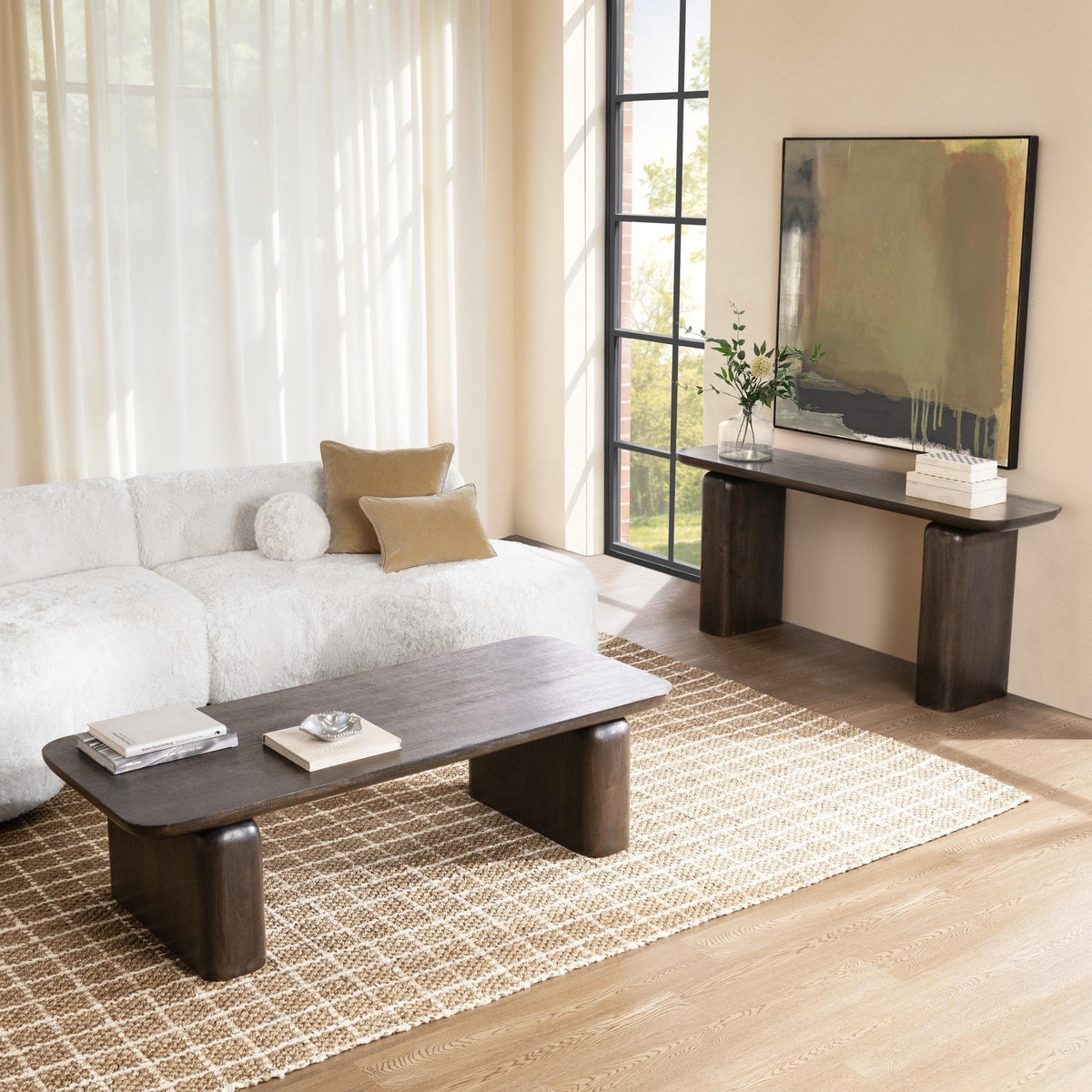 Milan Console Table - Truffle Roast