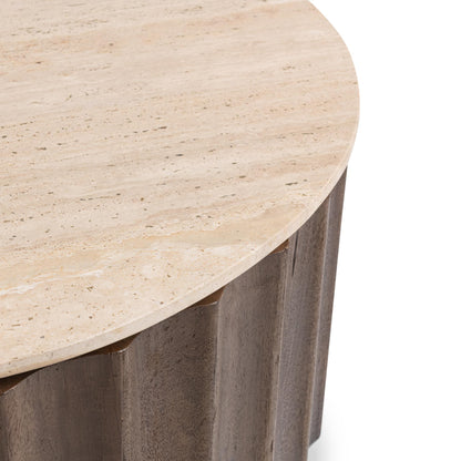 Baylee 44" Round Coffee Table - Roast Tan