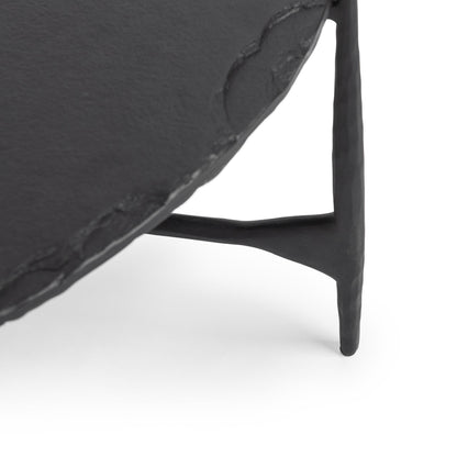 Luka 36" Round End Table - Charcoal Forge