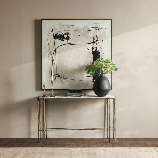 Jasmine Console Table - Moonstone White
