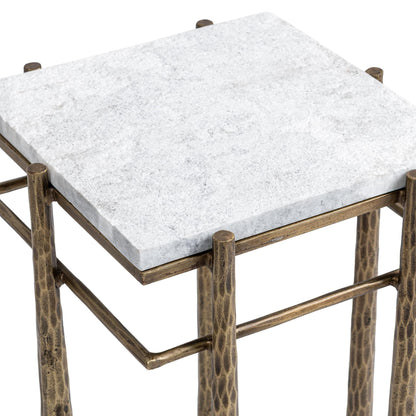 Jasmine End Table - Moonstone White