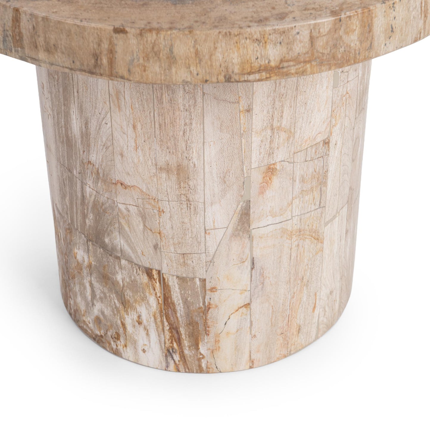 Janelle Round Large Accent Table - Sepia Vein
