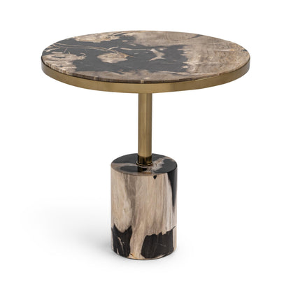 Jordyn Round Large Accent Table - Molten Husk