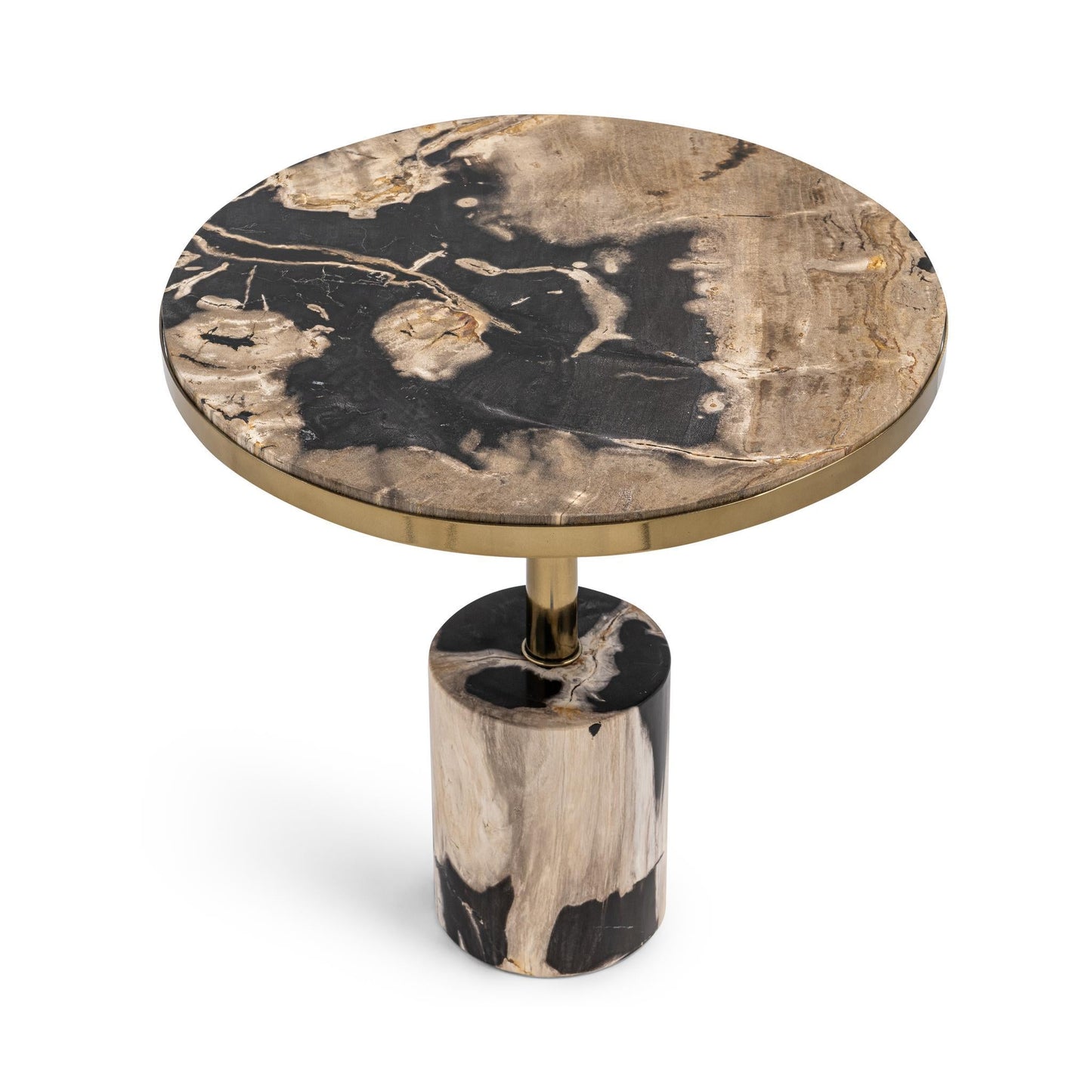 Jordyn Round Large Accent Table - Molten Husk