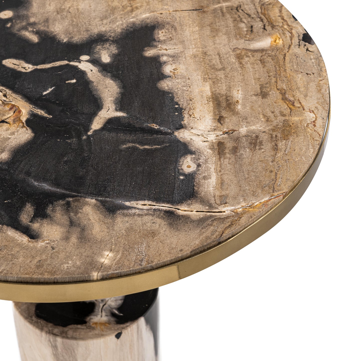 Jordyn Round Large Accent Table - Molten Husk